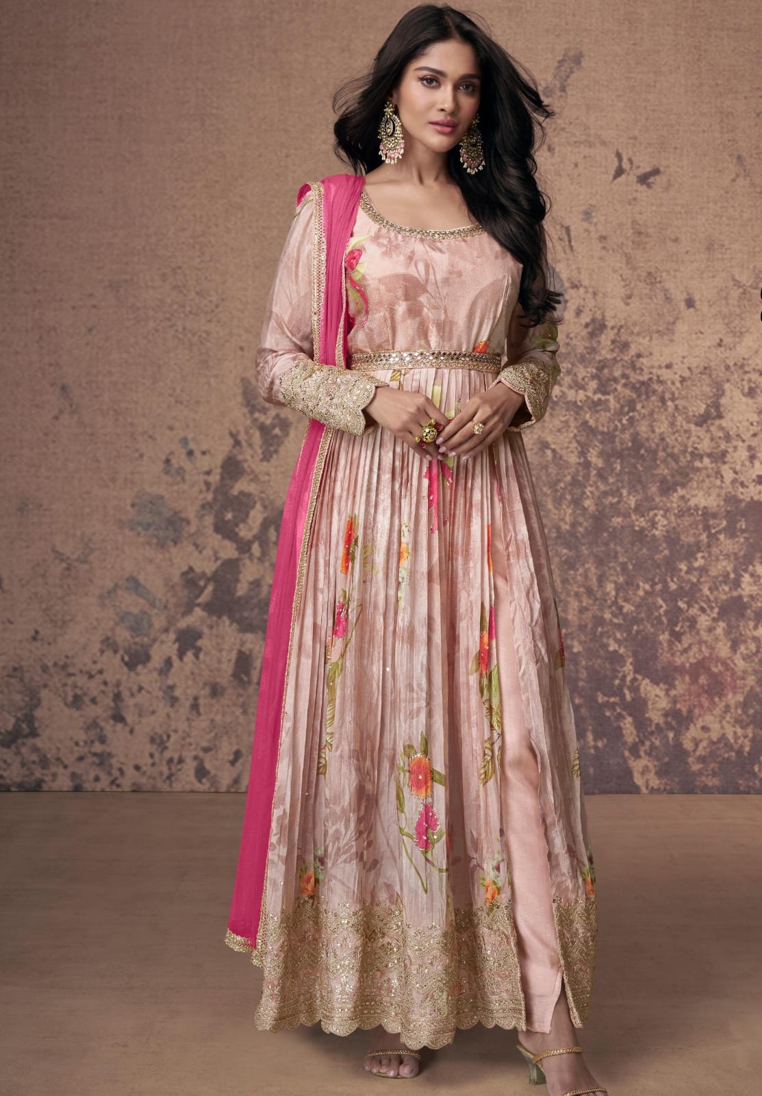 High Slit Kurta With Pant And Dupatta