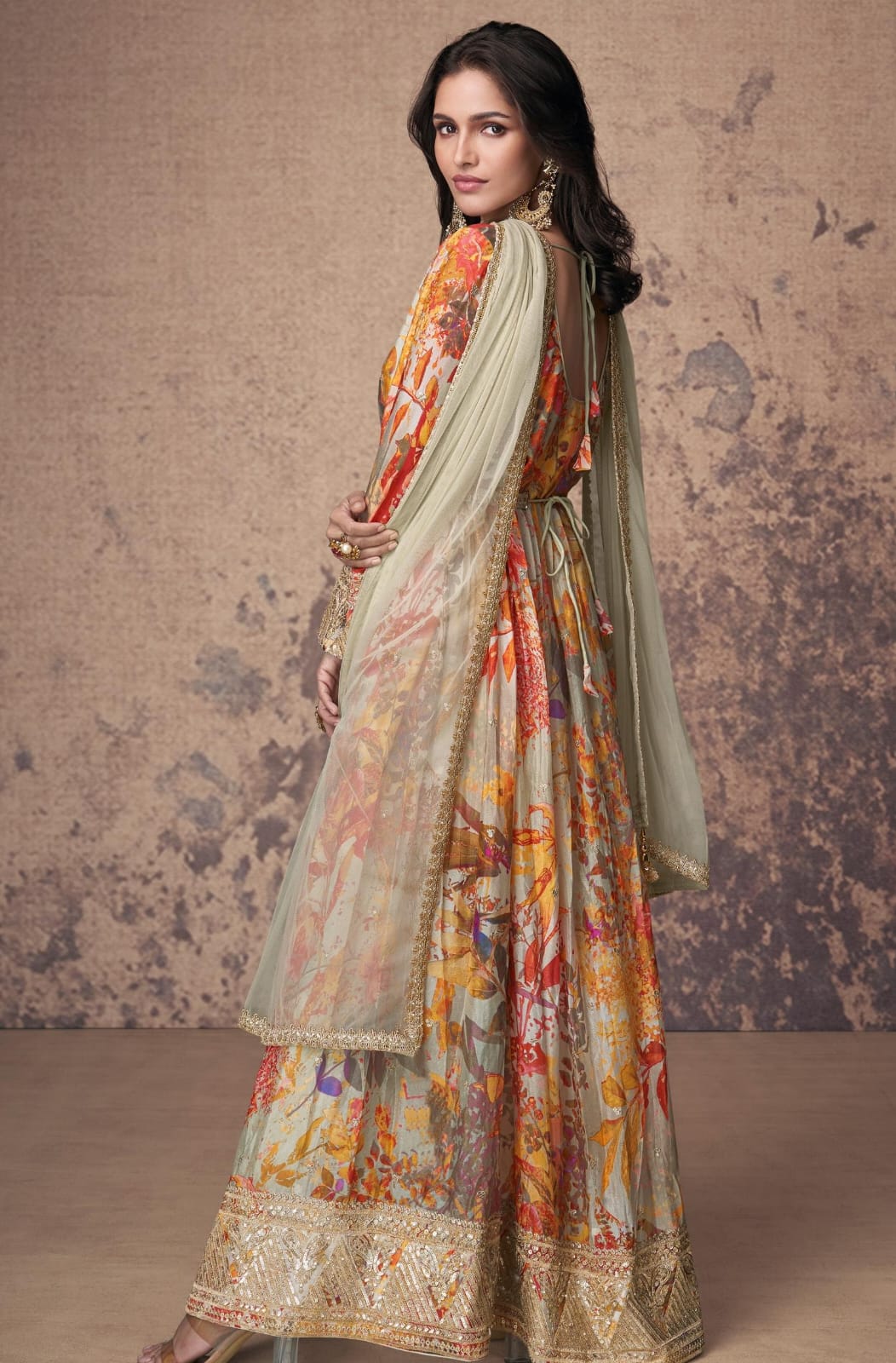 High Slit Kurta With Pant And Dupatta