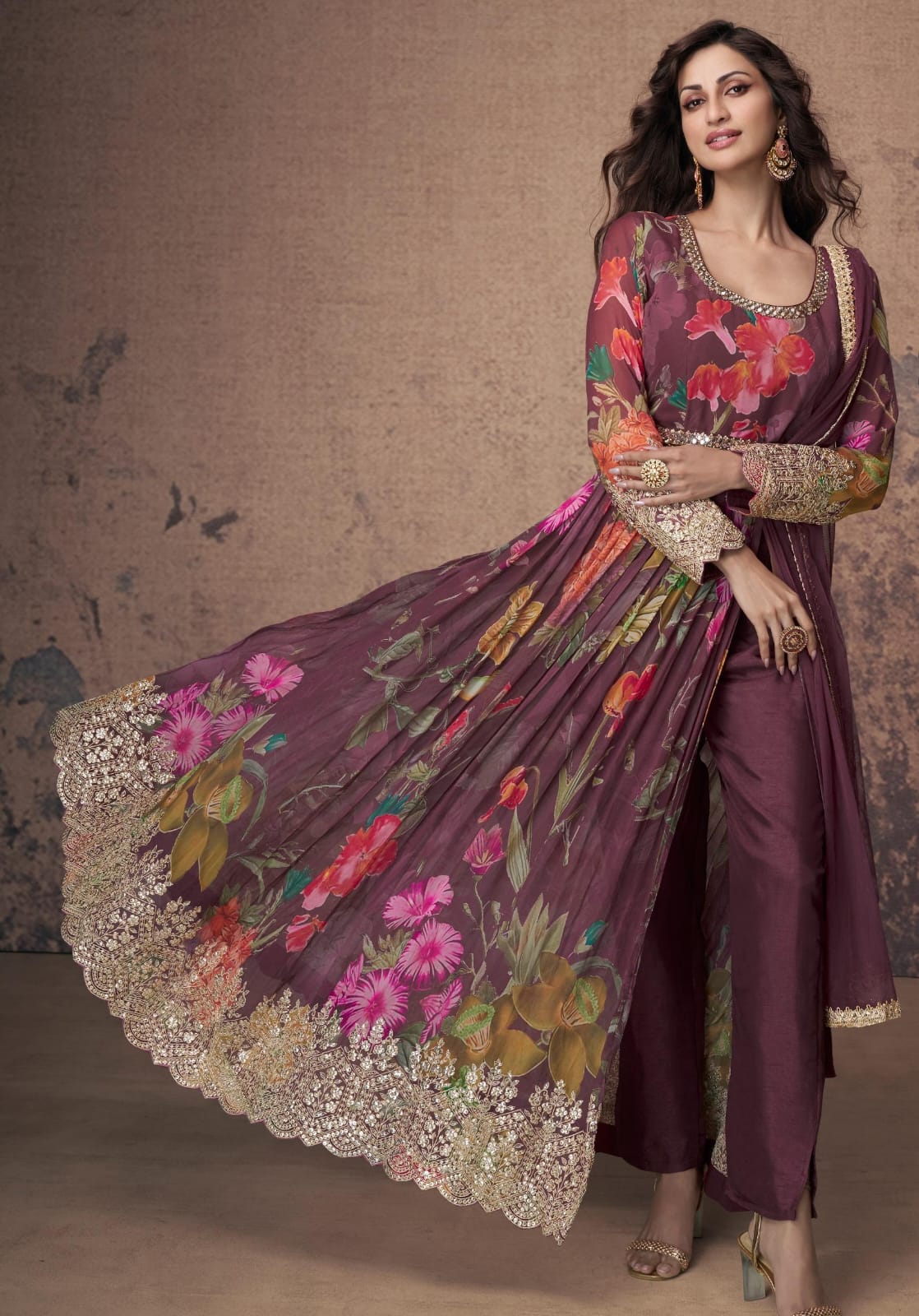 High Slit Kurta With Pant And Dupatta