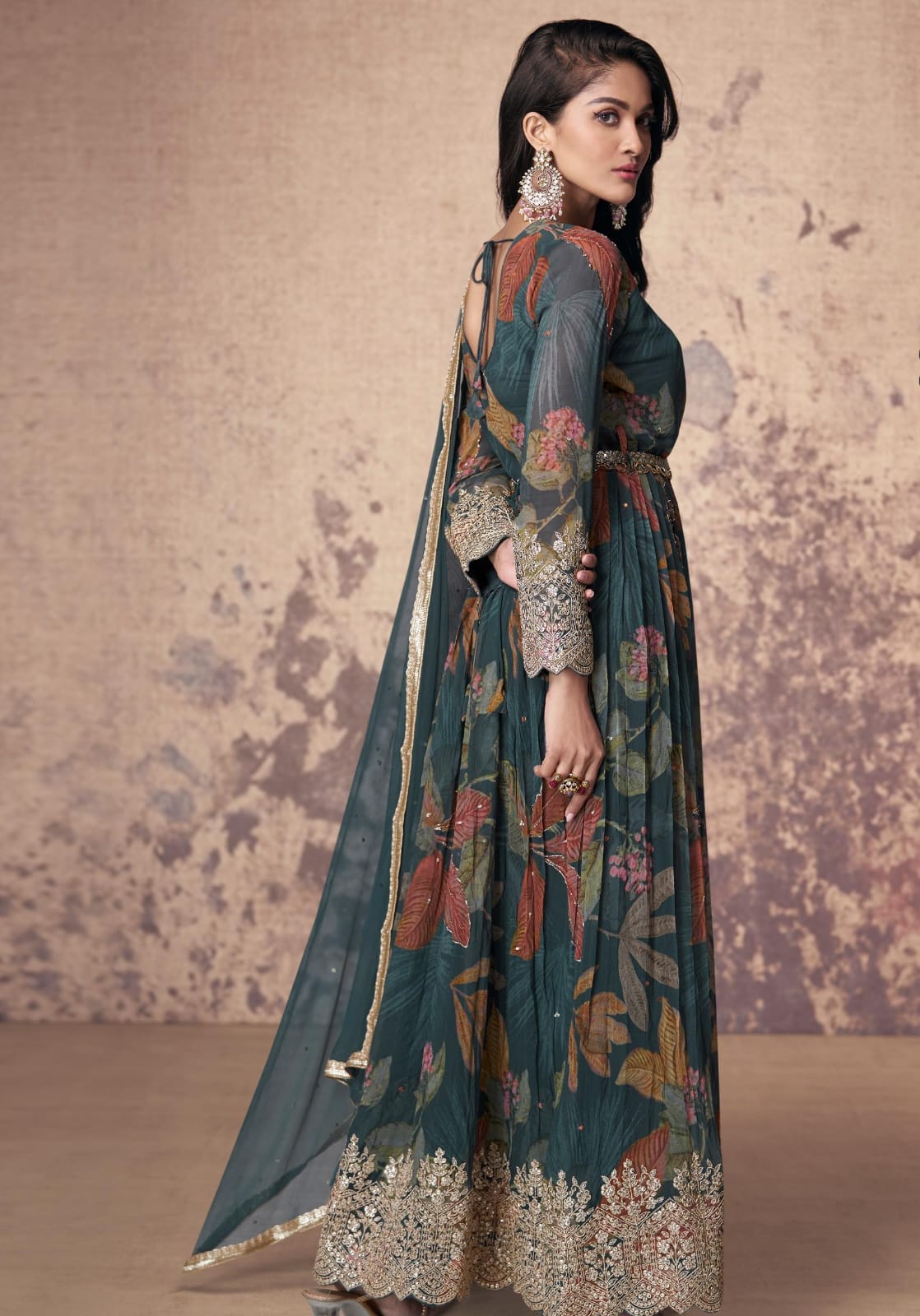 High Slit Kurta With Pant and Dupatta