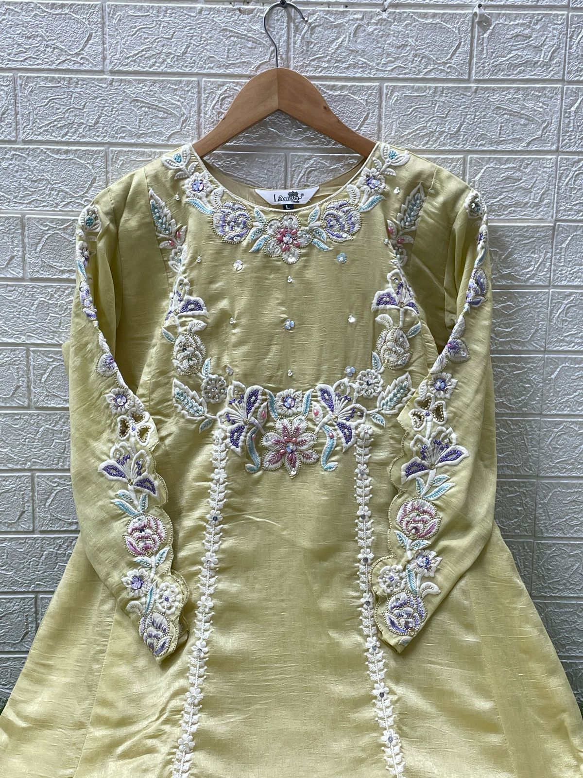 A-Line Embroidered Suit