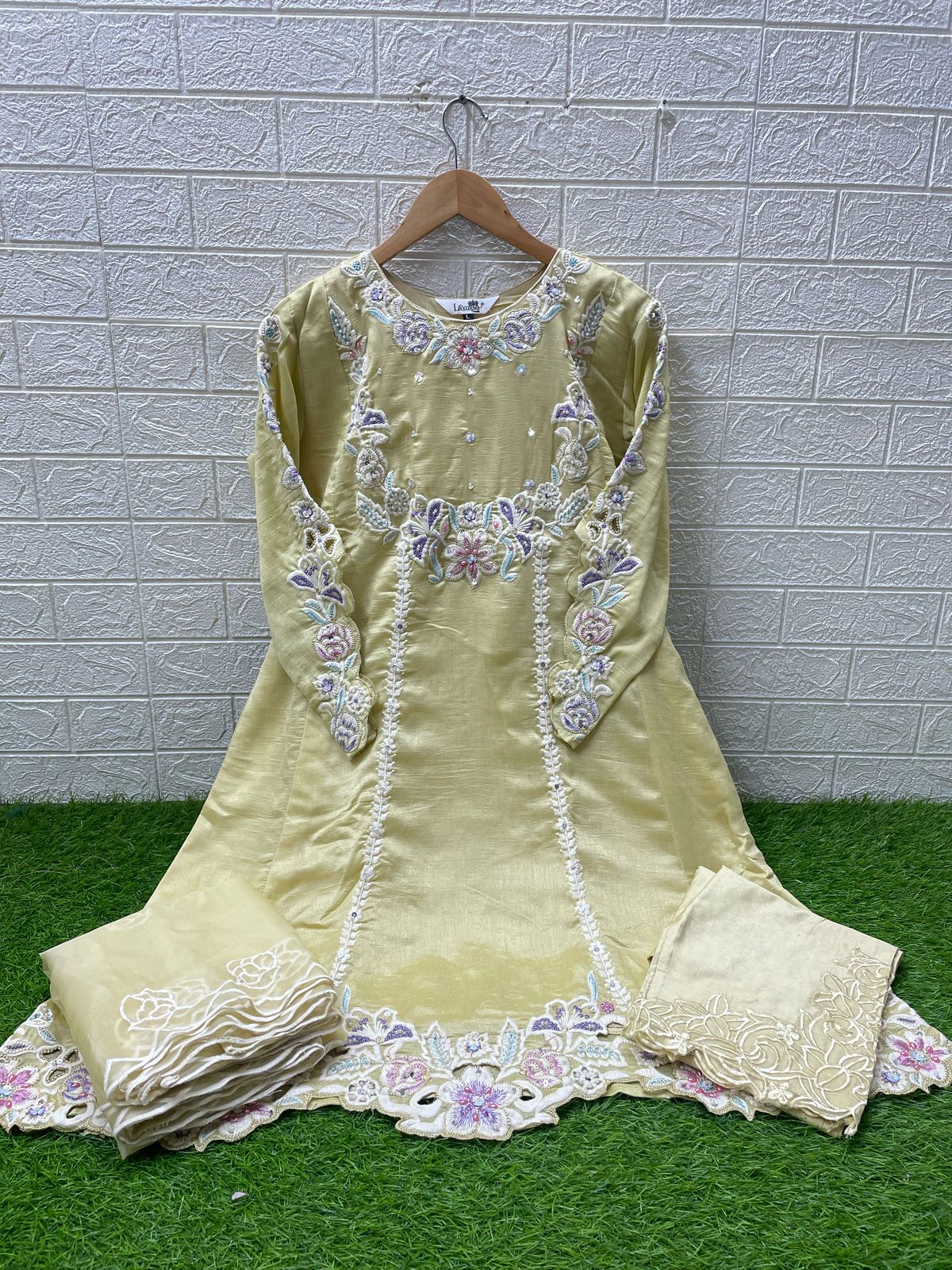 A-Line Embroidered Suit