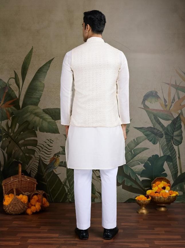 Men's Kurta With Pant And Koti
