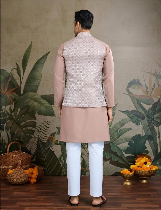 Men's Kurta With Pant And Koti