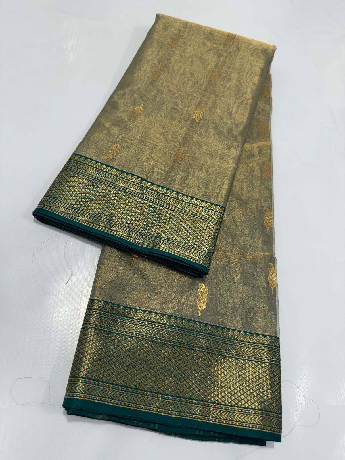 Pure Chanderi Katan Organza Tissue Silk Saree