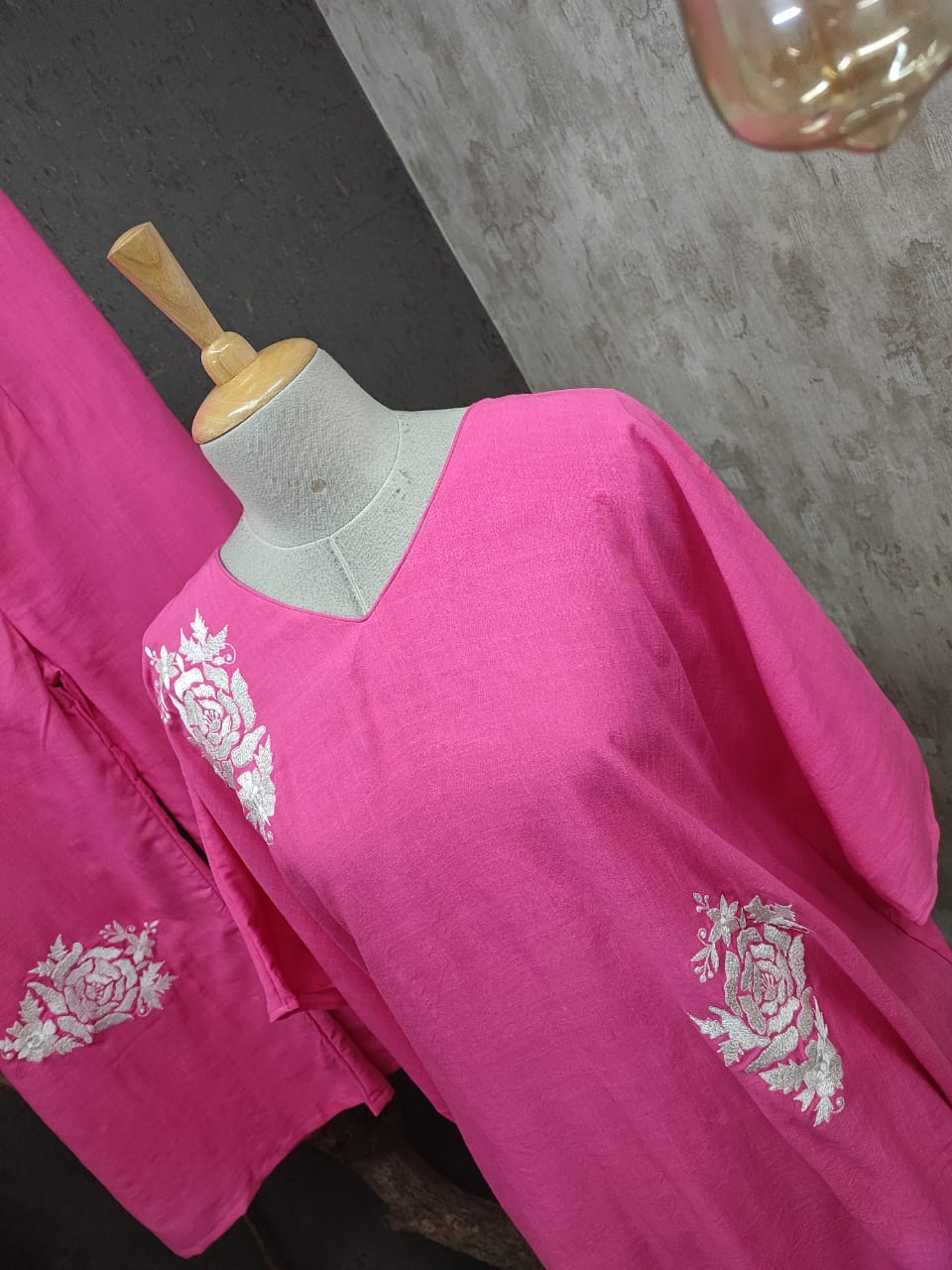 Hand Embroidered Indo Western Coord Set