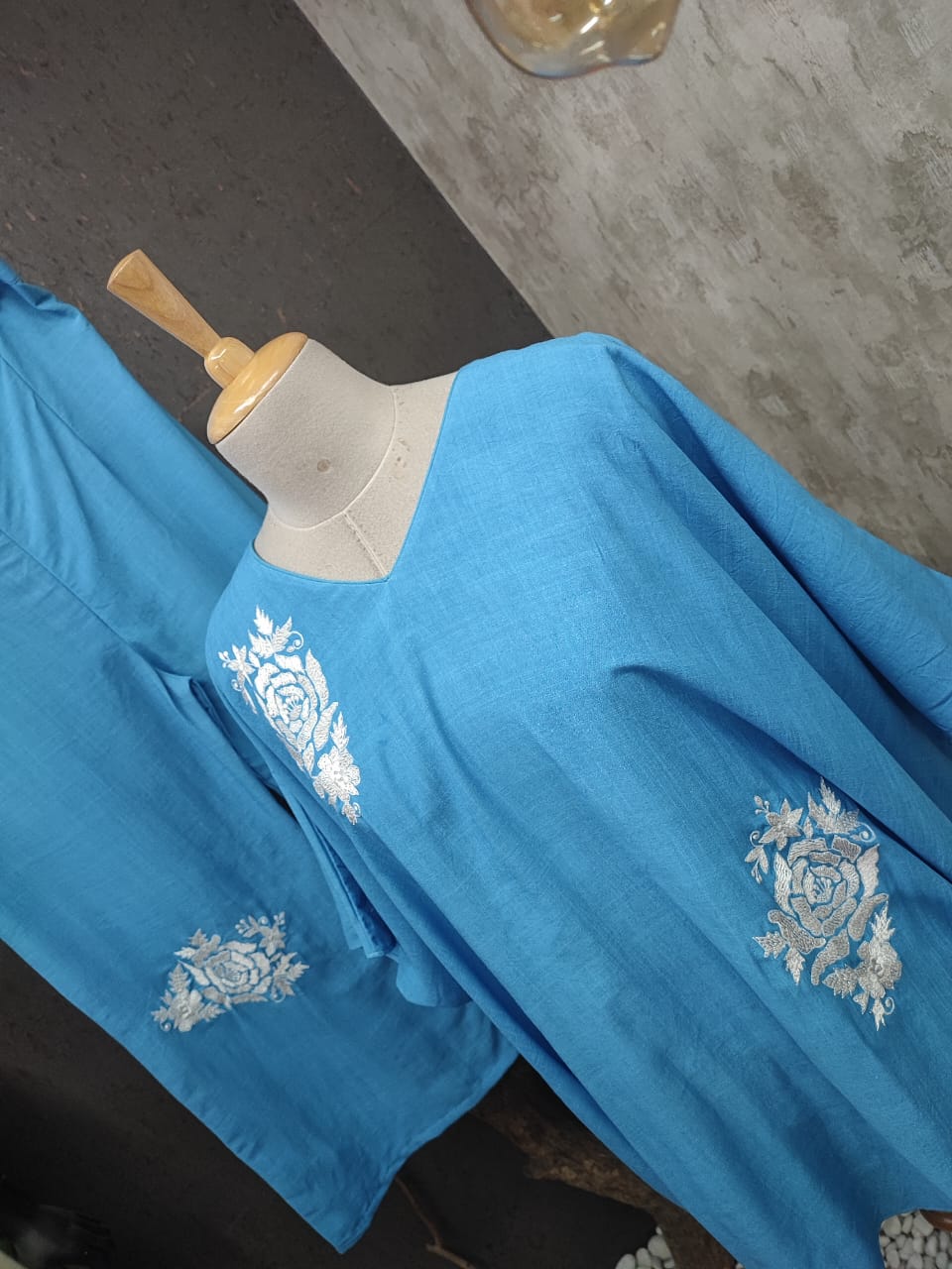 Hand Embroidered Indo Western Coord Set