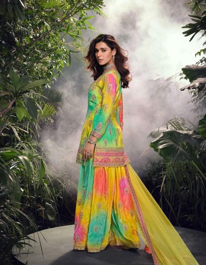 Digital Printed Embroidered Suit