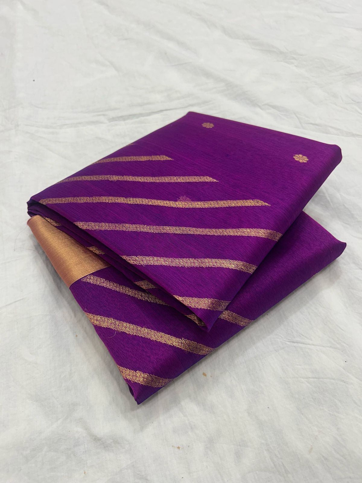 Pure Chanderi Katan Organza Silk Saree