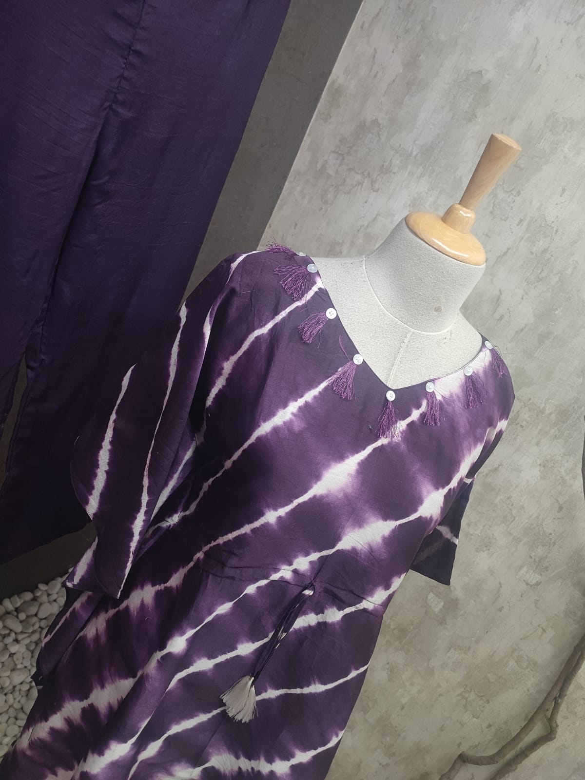 Tie n Dye Poncho And Cigarette Pants