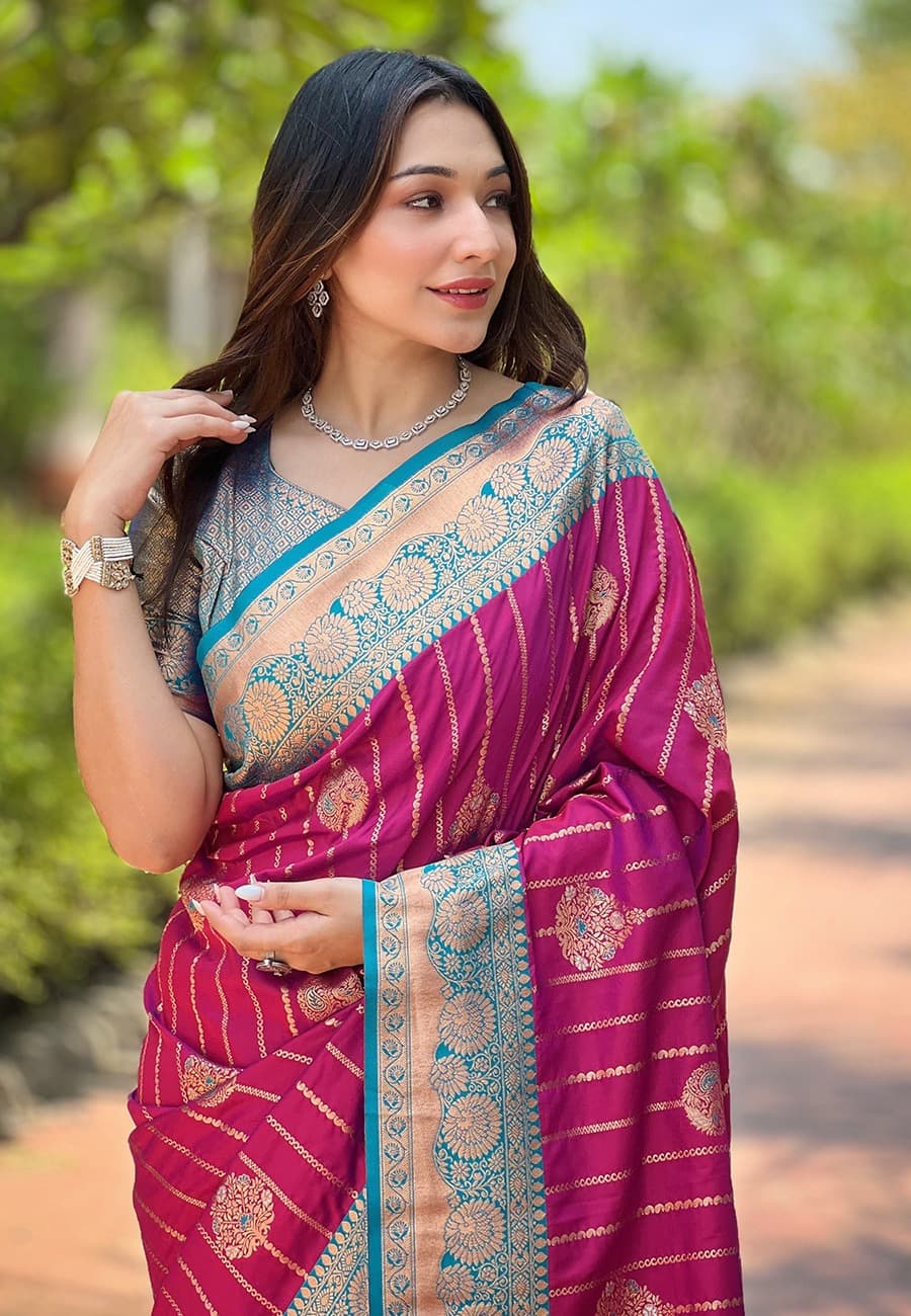 Soft Silk Zari Weaving Saree