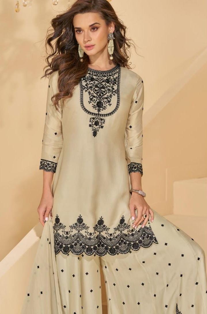 Chinon Embroidered Suit