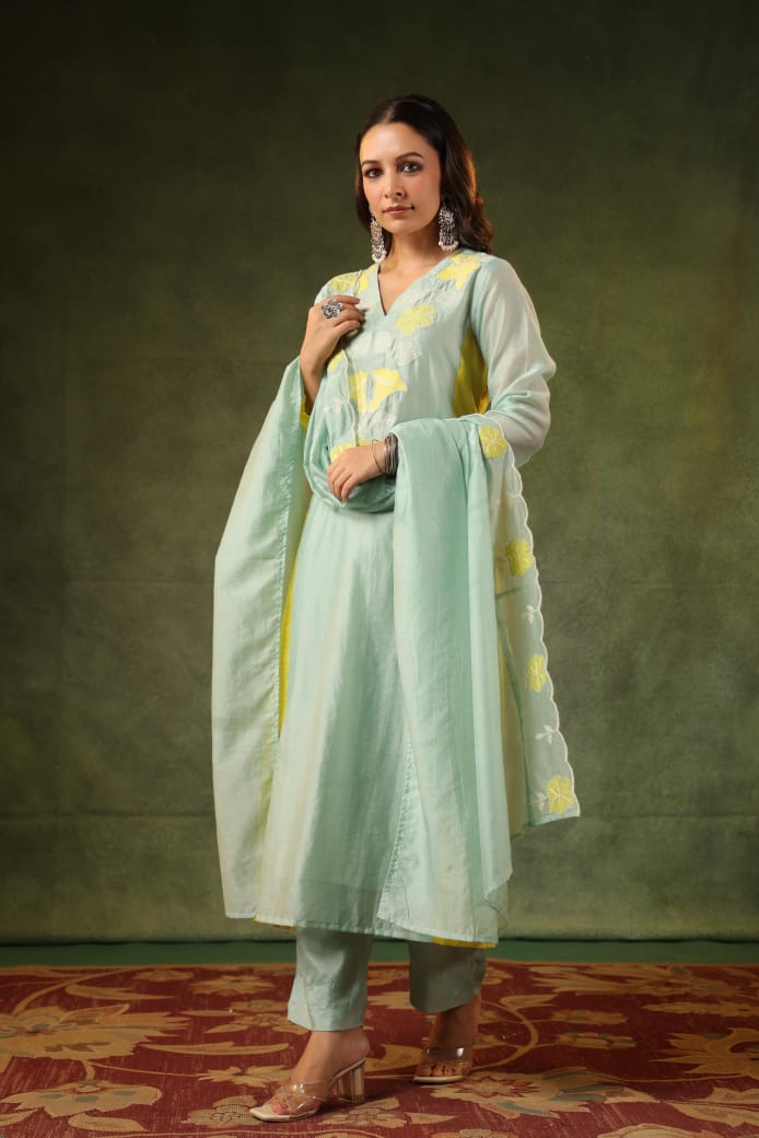 Buy Chanderi Silk Suits for Women Online in UAE