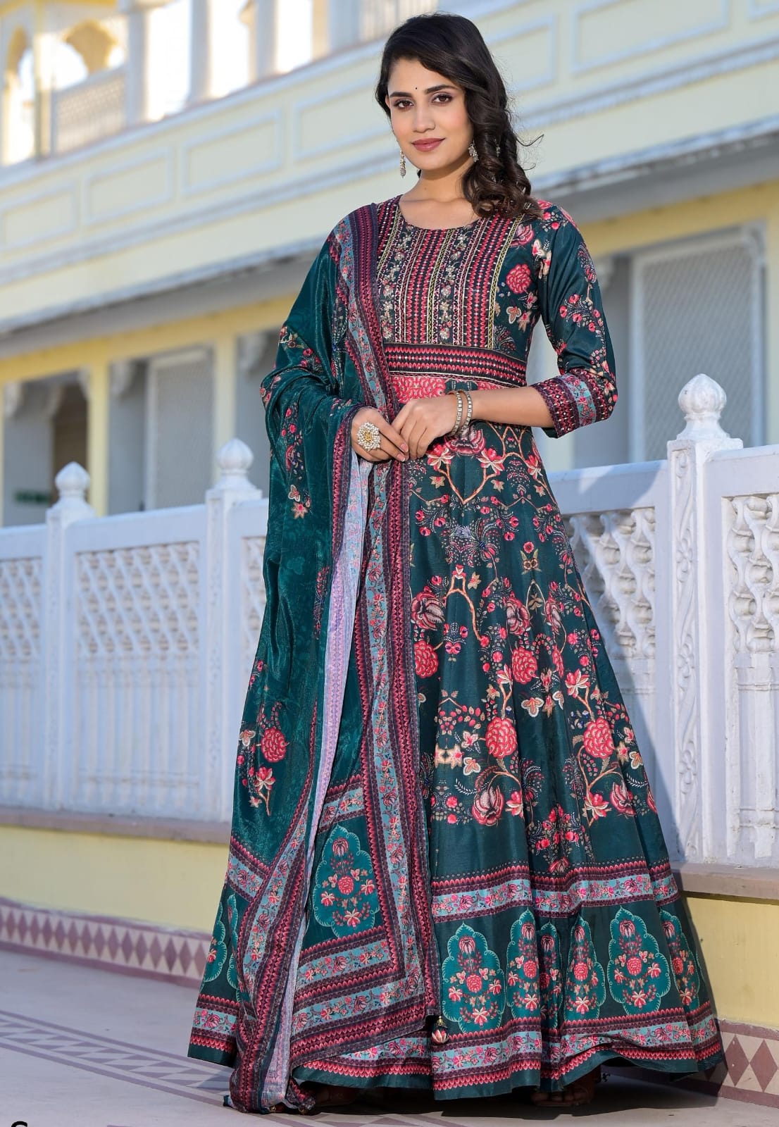 Exclusive Gown with Dupatta Collection in UAE – Resham Ethnic