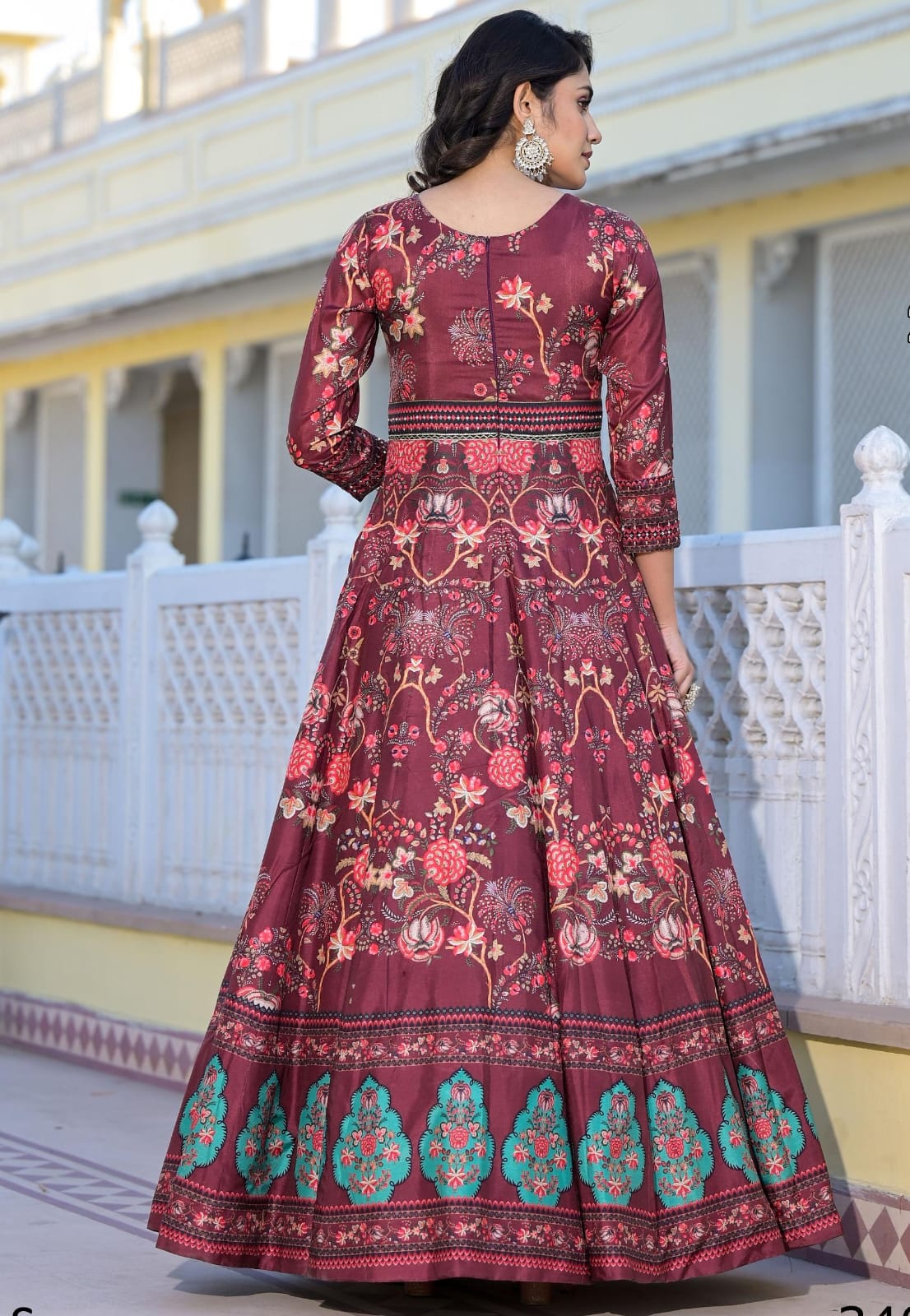 Traditional Gowns with Dupatta Online UAE