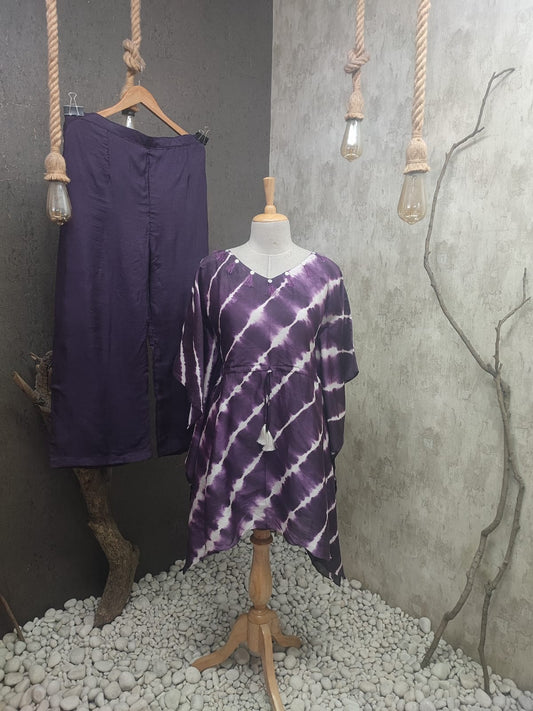 Tie n Dye Poncho And Cigarette Pants