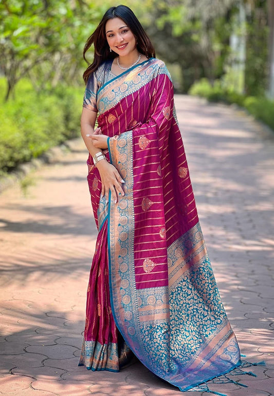 Soft Silk Zari Weaving Saree